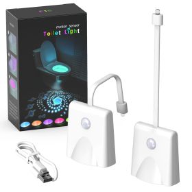 Rechargeable Toilet Small Induction Night Lamp (Option: USB-2 Pack)