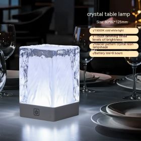 Crystal Atmosphere Simple Desktop Night Light Touch (Option: Crystal Lamp Cold White Light-USB)