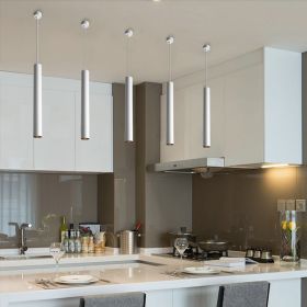 Long-tube Suspended Ceiling Lamp (Option: White-6x30cm-Neutral light)