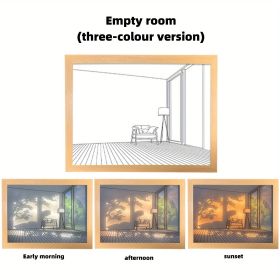 1pc 3D Papercut Night Light, Creative Light Painting Wall Hanging Decoration Table Lamp Trinket Led Small Night Light Birthday Gift (size: Small Size)