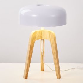 Solid Wood Floor Lamp Creative Living Room Vertical (Option: White Wood Color-US)