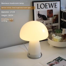 Home Fashion French Mushroom Table Lamp (Option: White-Warm Light-220V US)